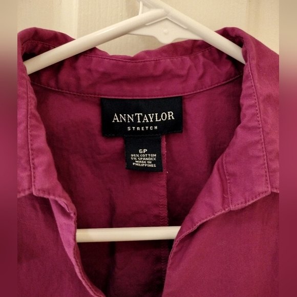 Y2k 90s Ann Taylor Women's Purple Top - Picture 2 of 7